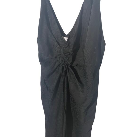 Mable Silk Little Black Dress Dark Romantics Femme Fatale Cinch Slip Dress S - Picture 2 of 6